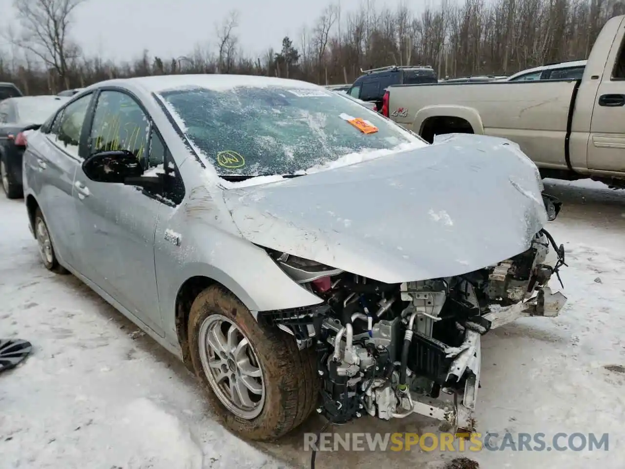 1 Фотография поврежденного автомобиля JTDKAMFP5M3173907 TOYOTA PRIUS 2021