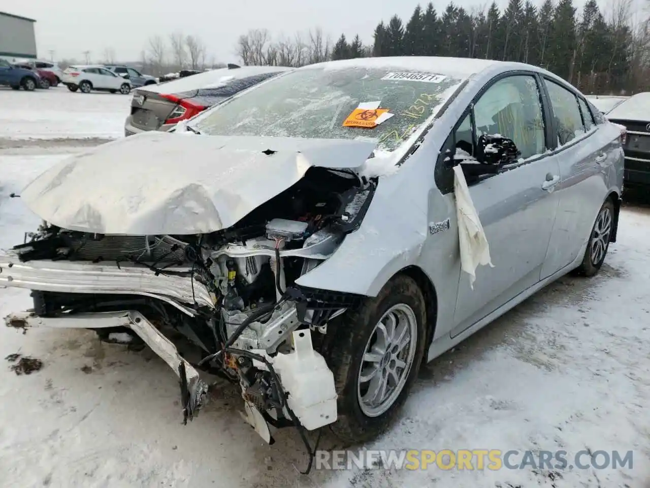 2 Photograph of a damaged car JTDKAMFP5M3173907 TOYOTA PRIUS 2021