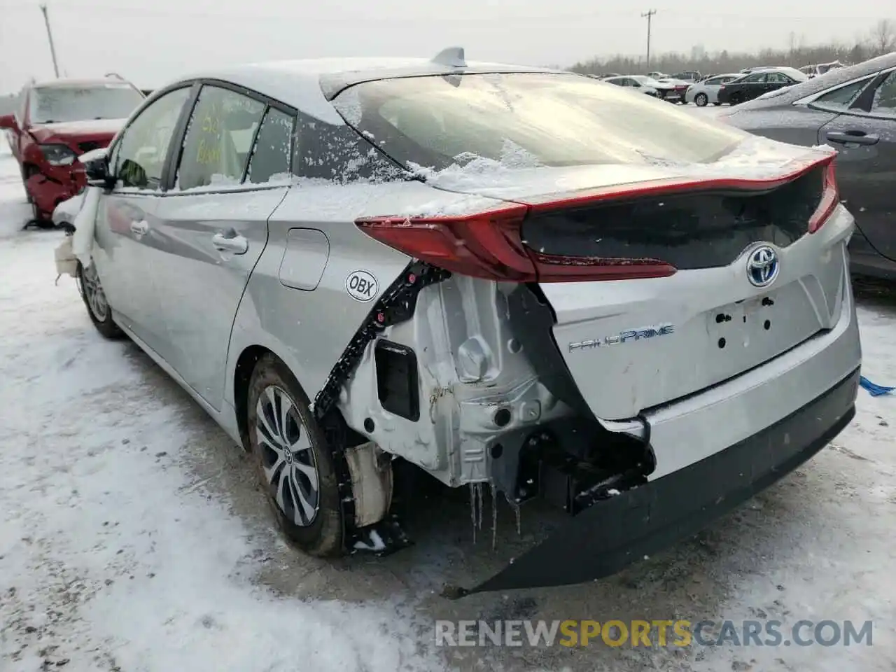 3 Photograph of a damaged car JTDKAMFP5M3173907 TOYOTA PRIUS 2021