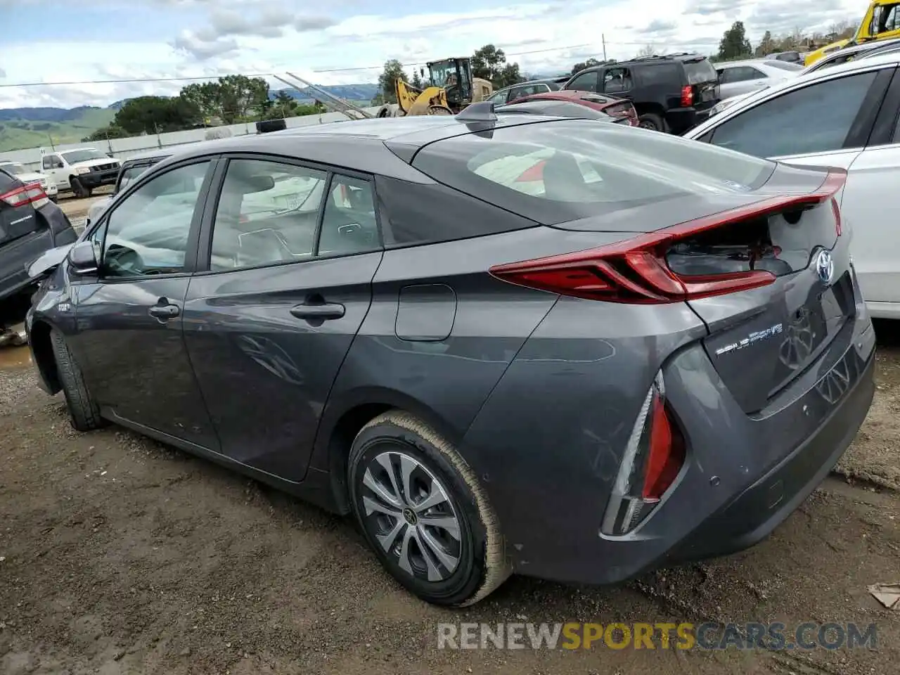 2 Photograph of a damaged car JTDKAMFP5M3178198 TOYOTA PRIUS 2021