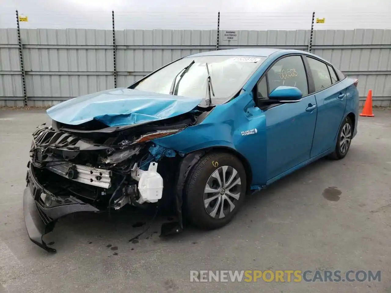 2 Photograph of a damaged car JTDKAMFP5M3186298 TOYOTA PRIUS 2021