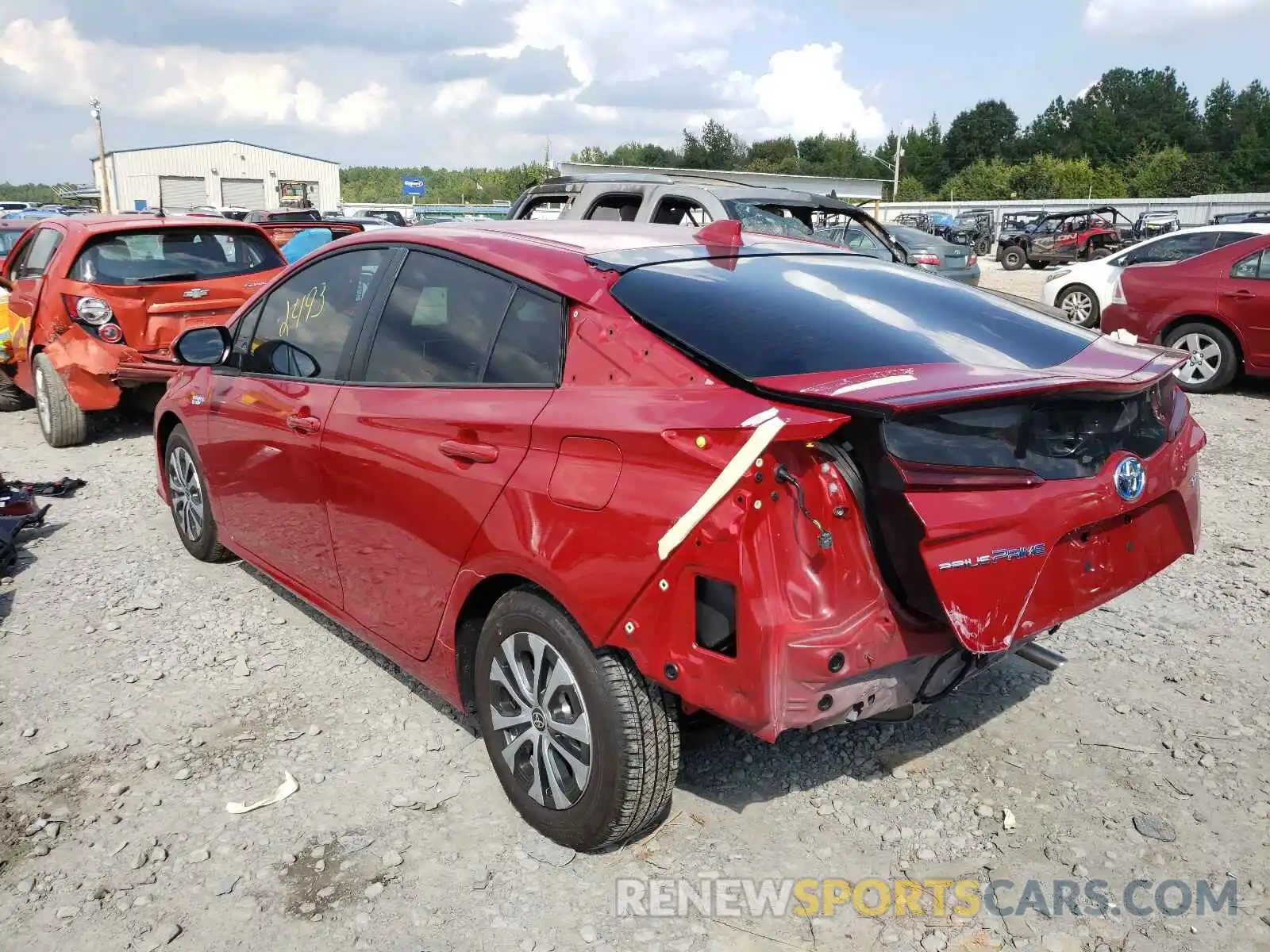 3 Photograph of a damaged car JTDKAMFP5M3188343 TOYOTA PRIUS 2021