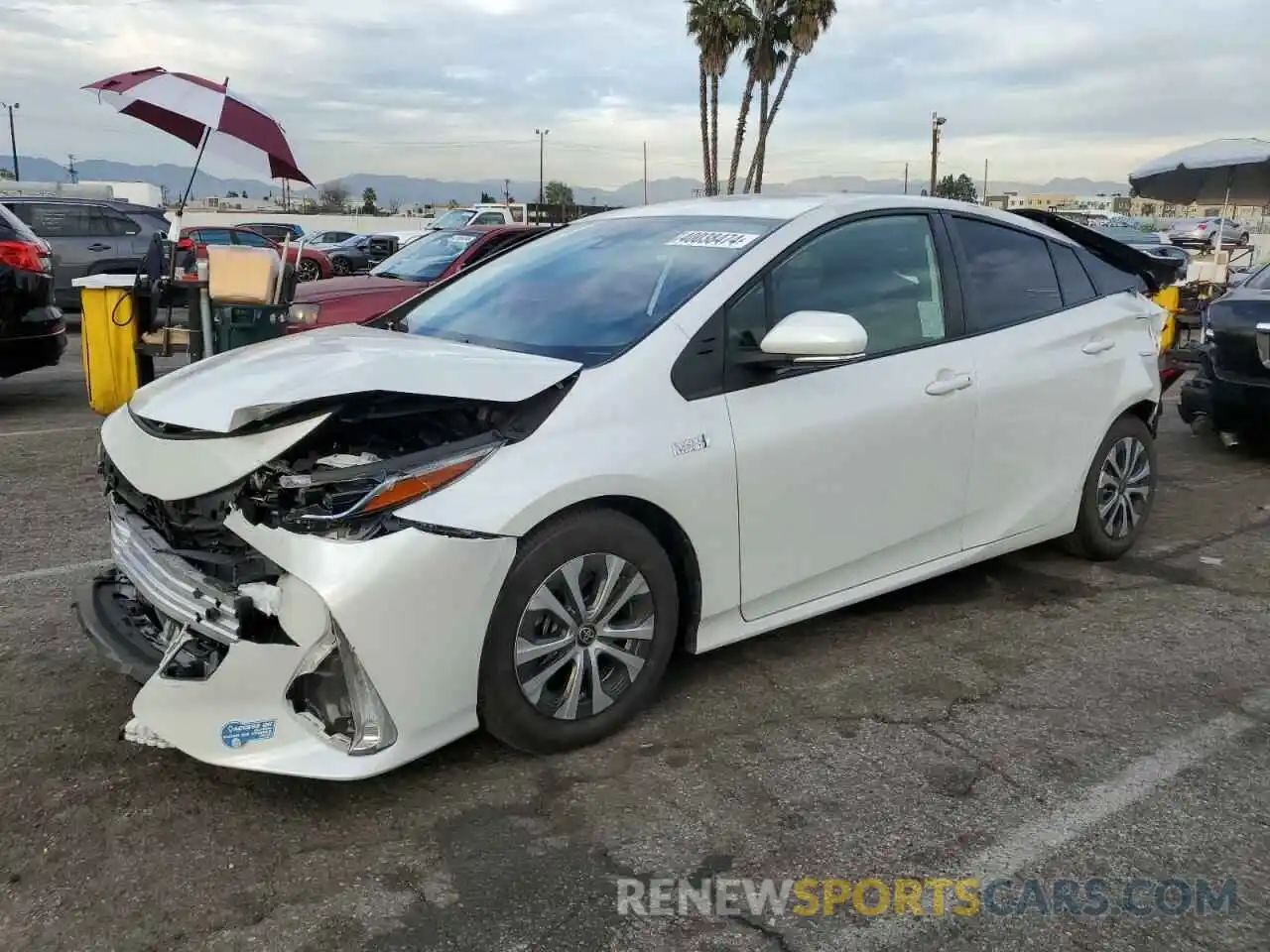 1 Photograph of a damaged car JTDKAMFP5M3194174 TOYOTA PRIUS 2021