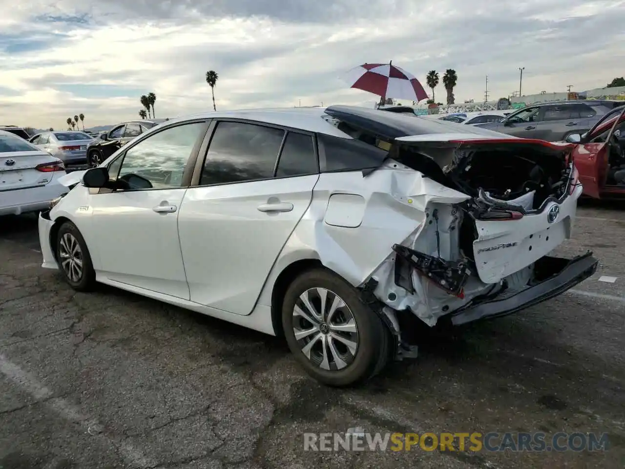 2 Photograph of a damaged car JTDKAMFP5M3194174 TOYOTA PRIUS 2021