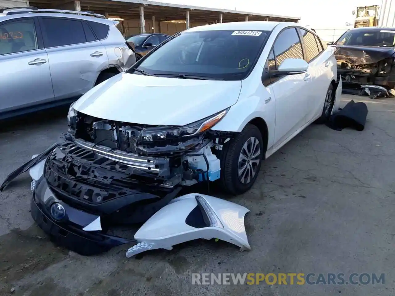 2 Photograph of a damaged car JTDKAMFP5M3195311 TOYOTA PRIUS 2021