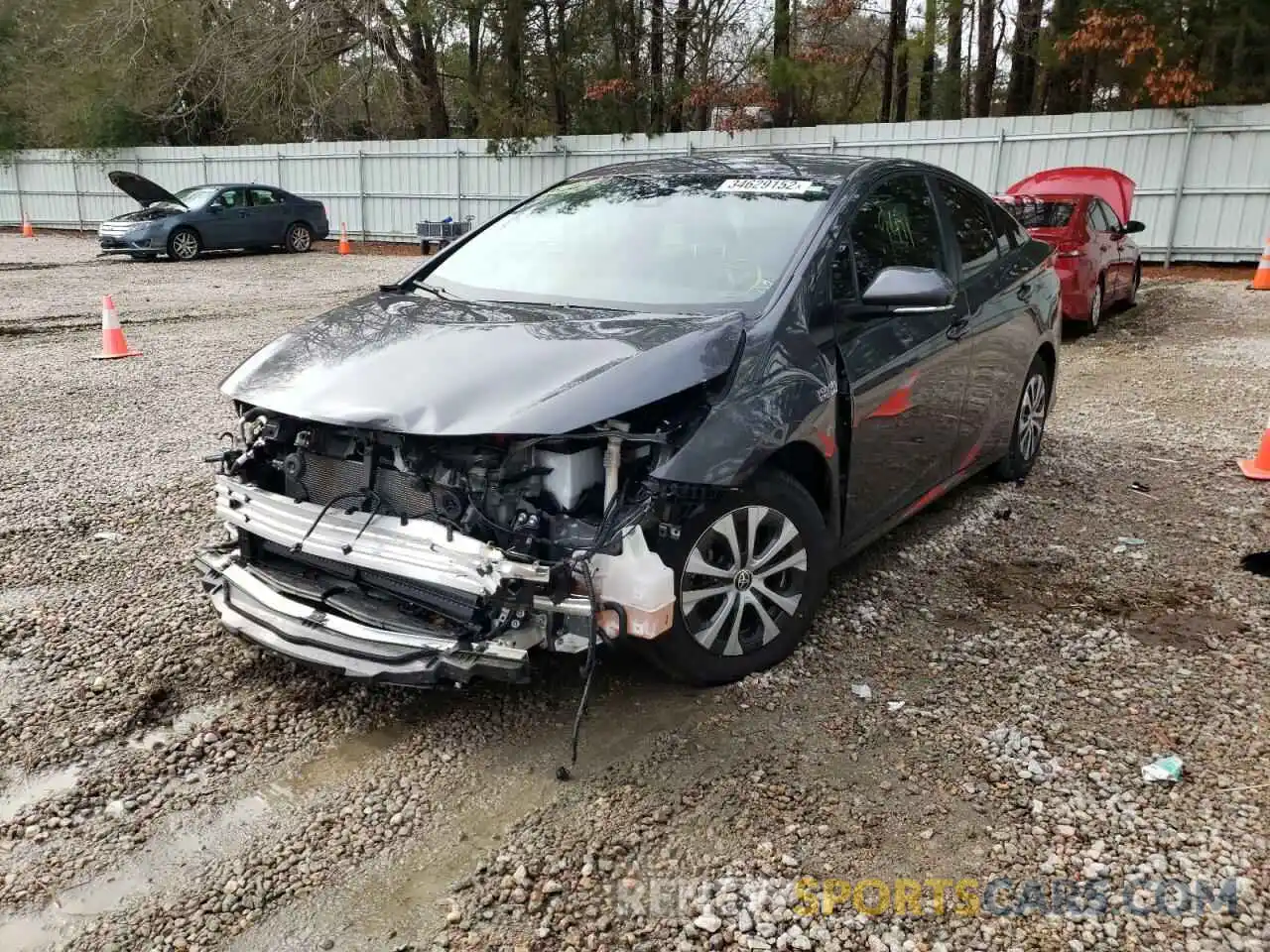 2 Photograph of a damaged car JTDKAMFP6M3167937 TOYOTA PRIUS 2021