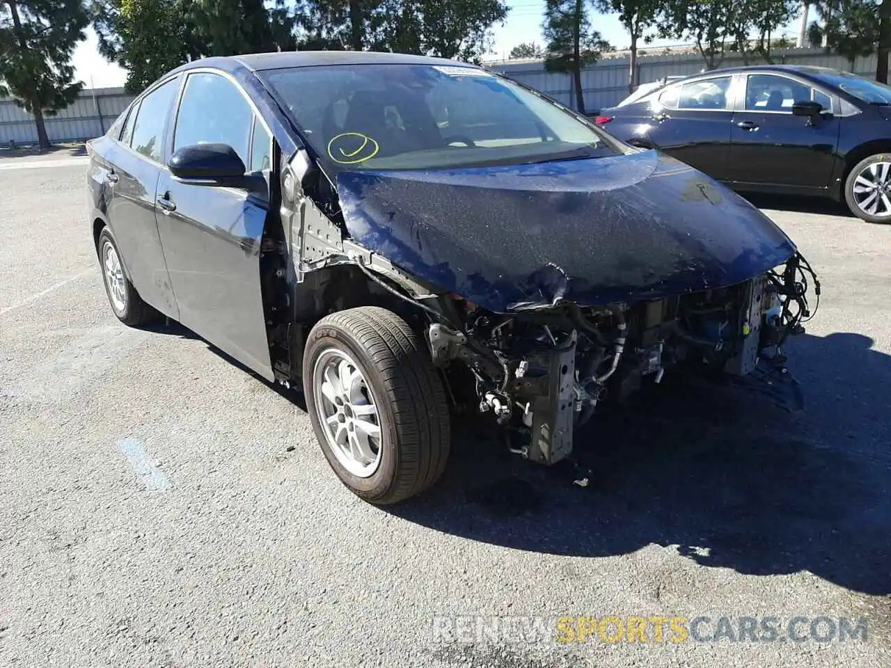 1 Photograph of a damaged car JTDKAMFP6M3168733 TOYOTA PRIUS 2021