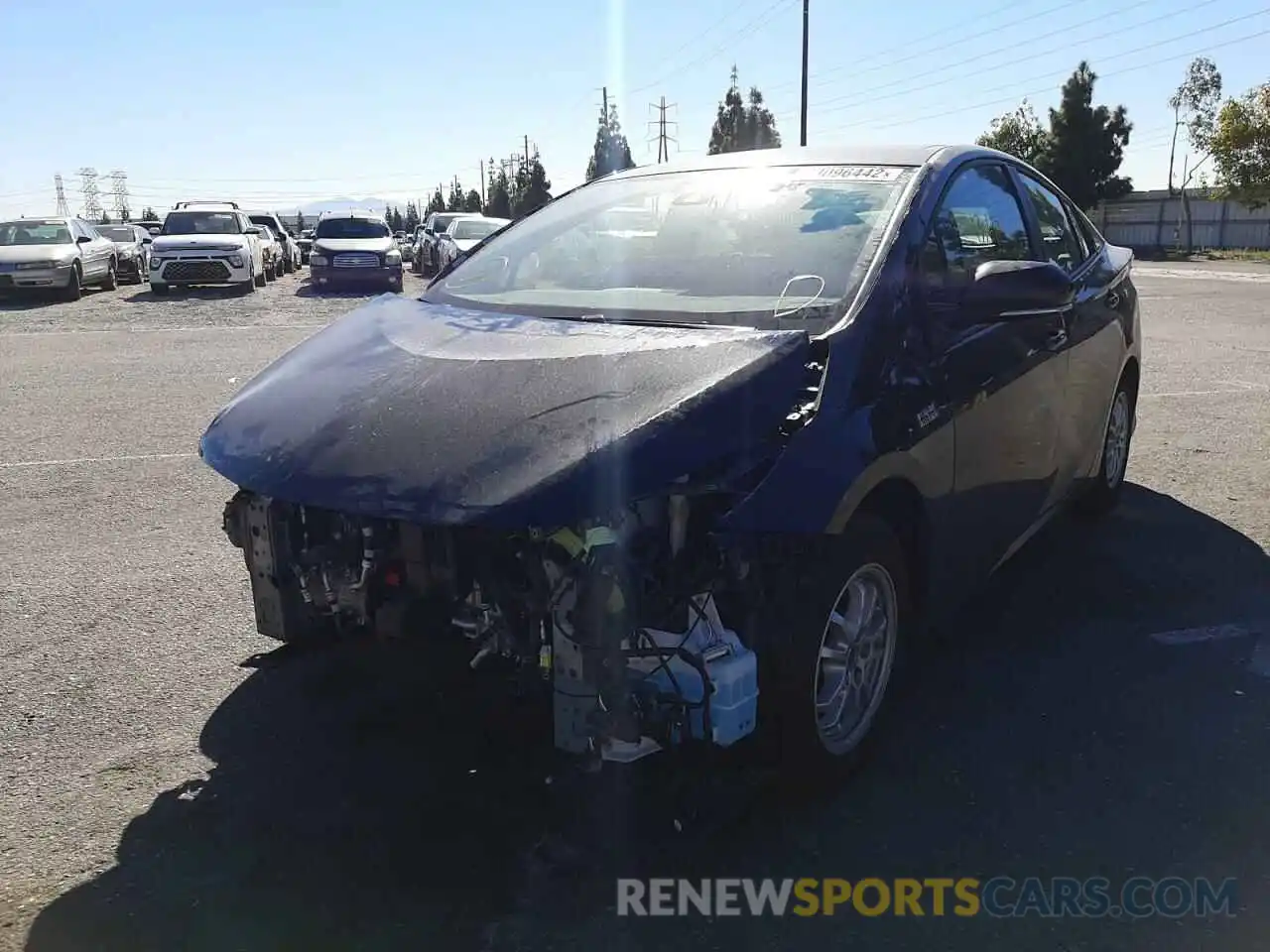 2 Photograph of a damaged car JTDKAMFP6M3168733 TOYOTA PRIUS 2021