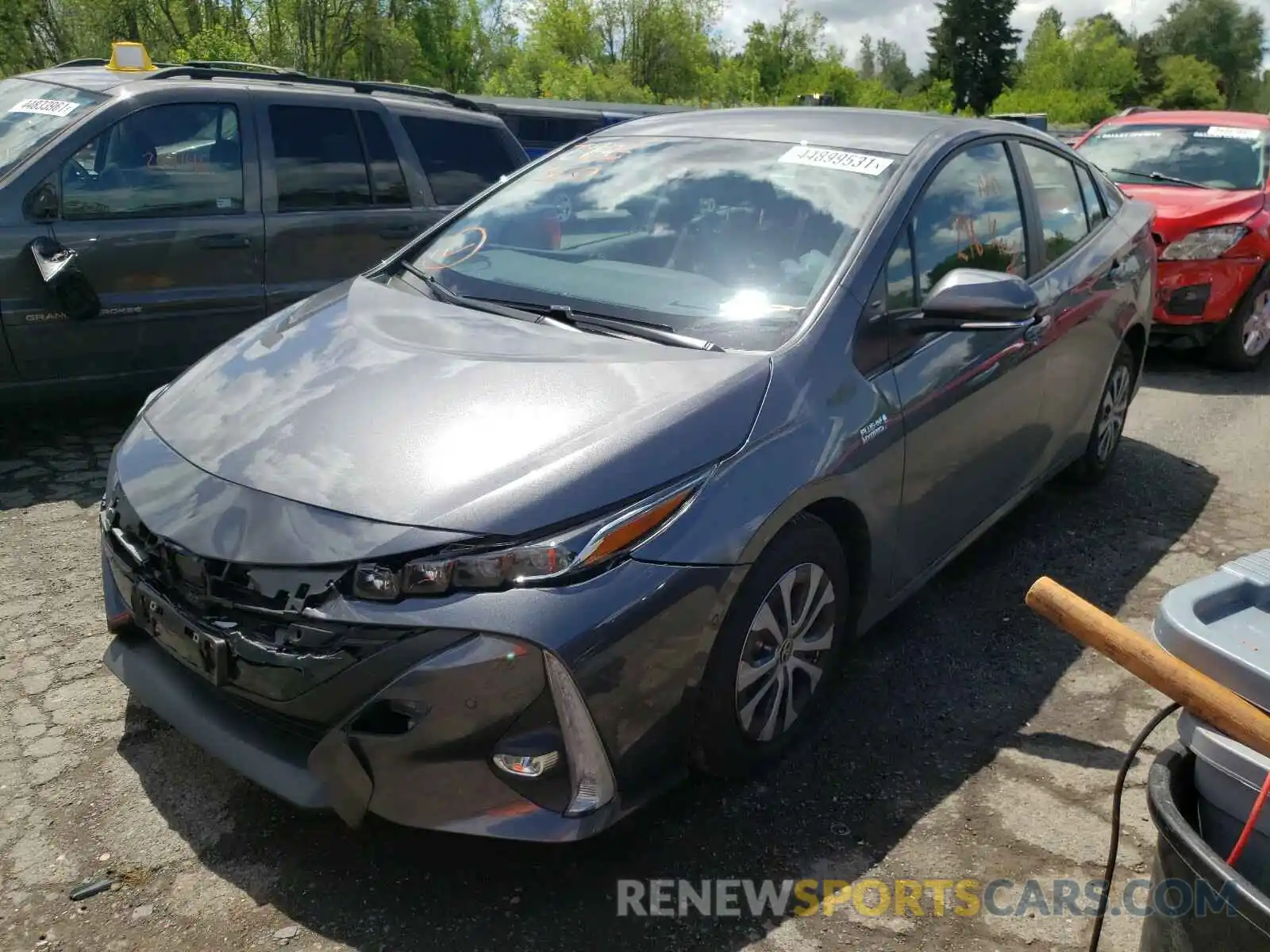 2 Photograph of a damaged car JTDKAMFP6M3169445 TOYOTA PRIUS 2021