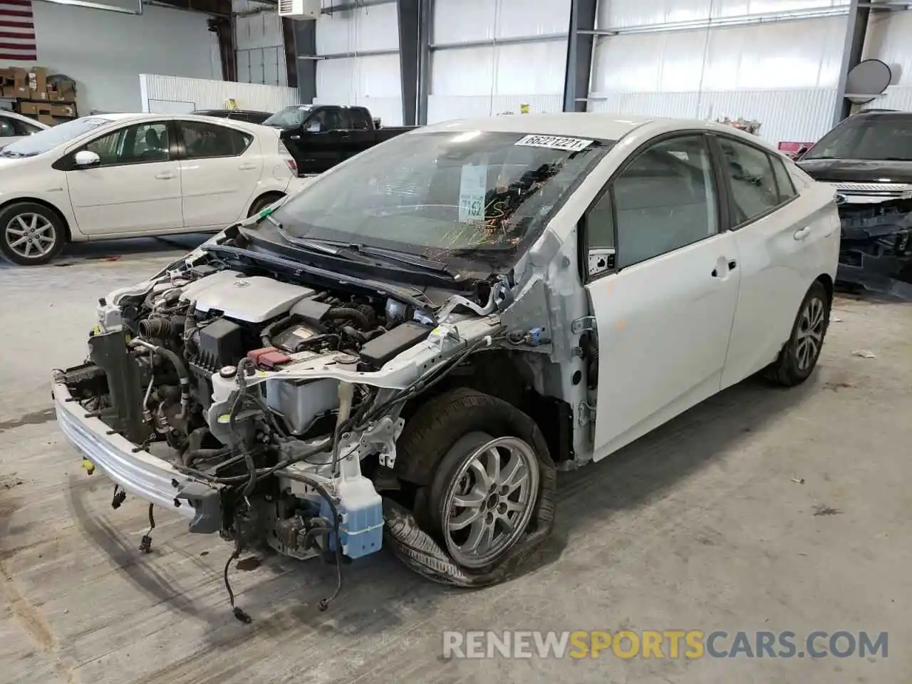 2 Photograph of a damaged car JTDKAMFP6M3171972 TOYOTA PRIUS 2021