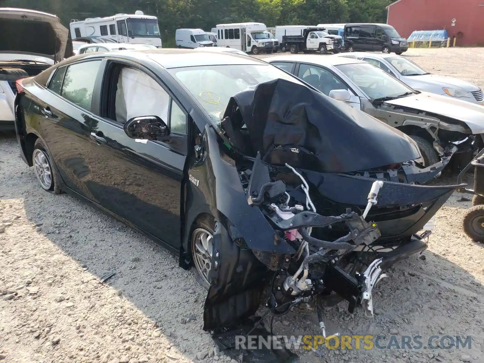 1 Photograph of a damaged car JTDKAMFP6M3173169 TOYOTA PRIUS 2021