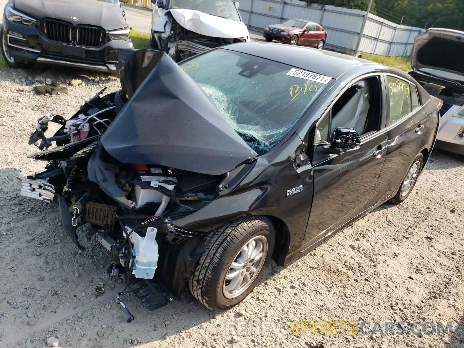 2 Photograph of a damaged car JTDKAMFP6M3173169 TOYOTA PRIUS 2021