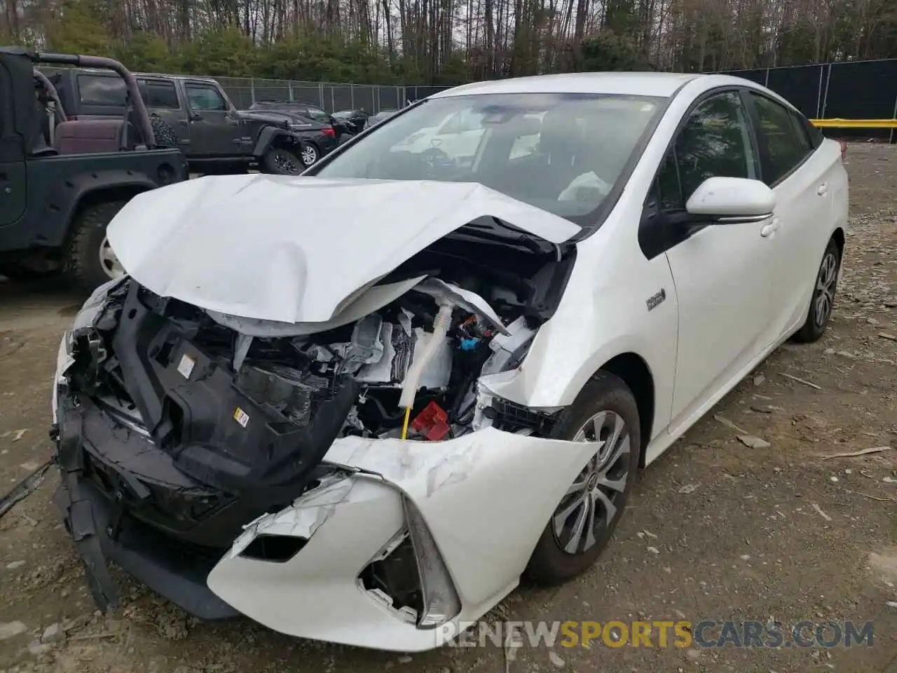 2 Photograph of a damaged car JTDKAMFP6M3176251 TOYOTA PRIUS 2021