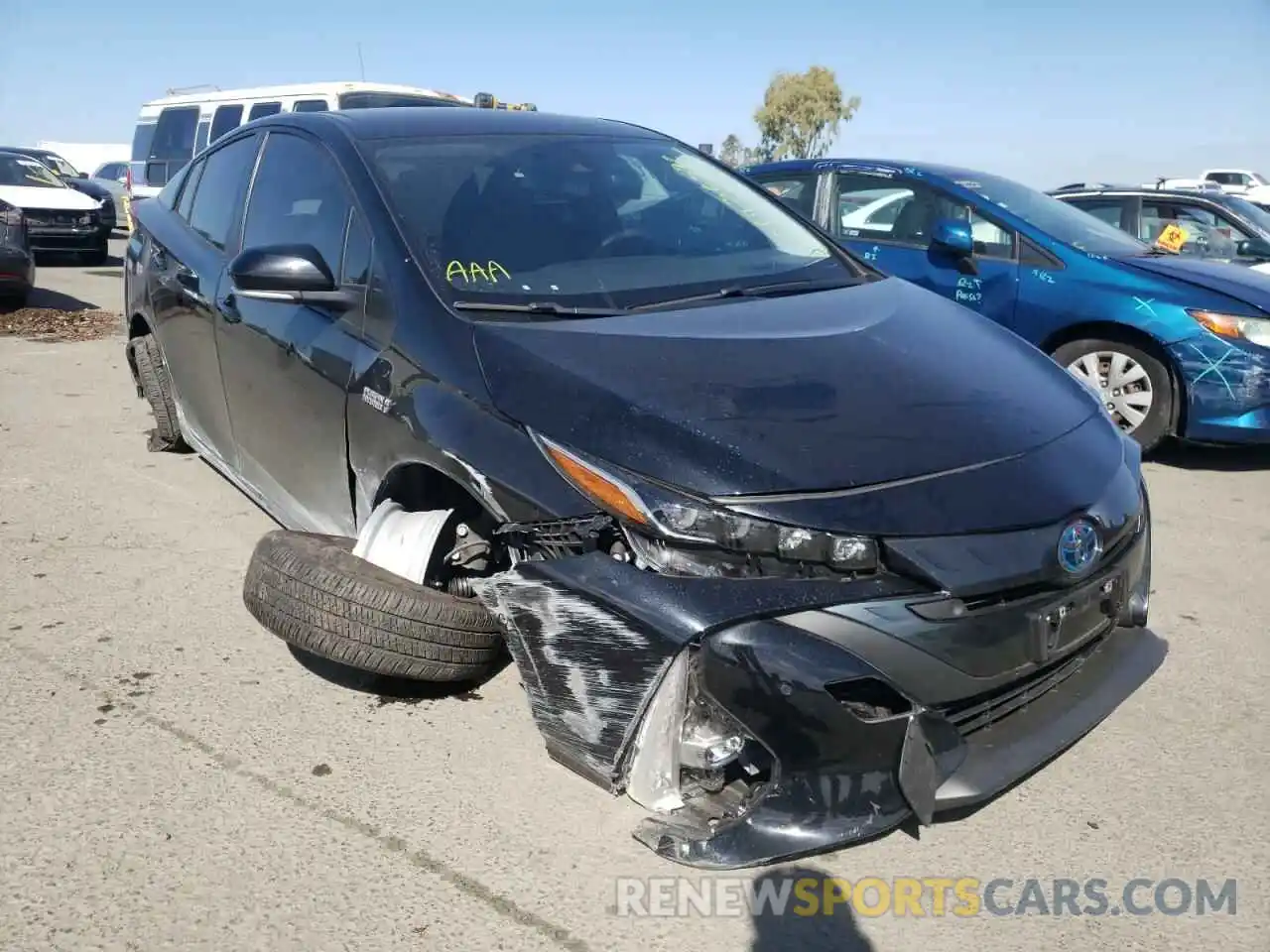 1 Photograph of a damaged car JTDKAMFP6M3181000 TOYOTA PRIUS 2021