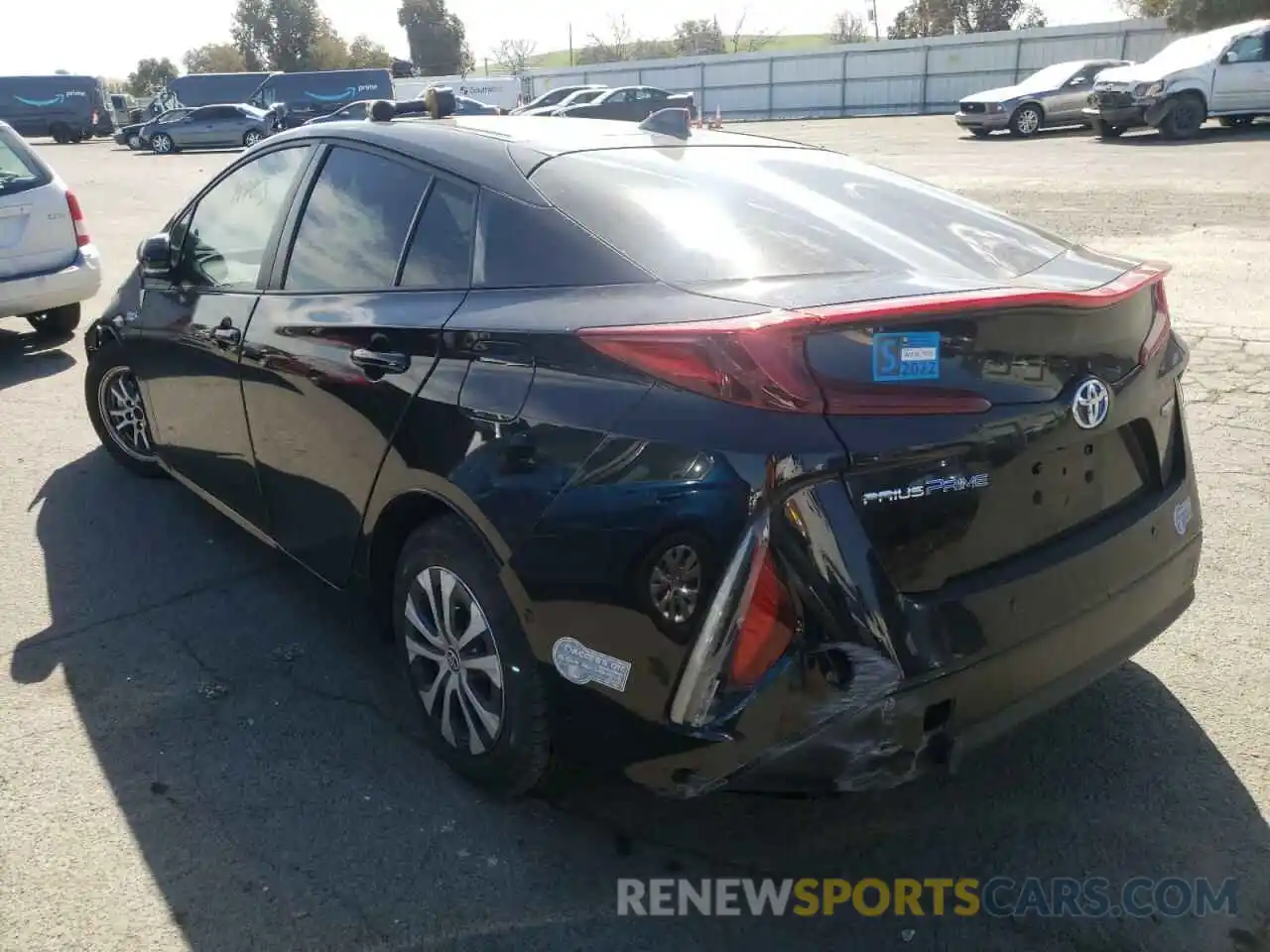 3 Photograph of a damaged car JTDKAMFP6M3181000 TOYOTA PRIUS 2021