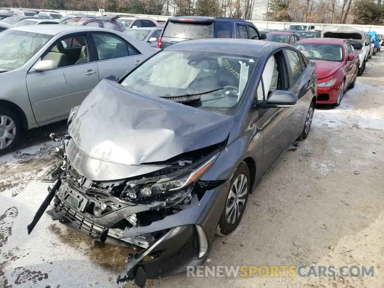 2 Photograph of a damaged car JTDKAMFP6M3183880 TOYOTA PRIUS 2021