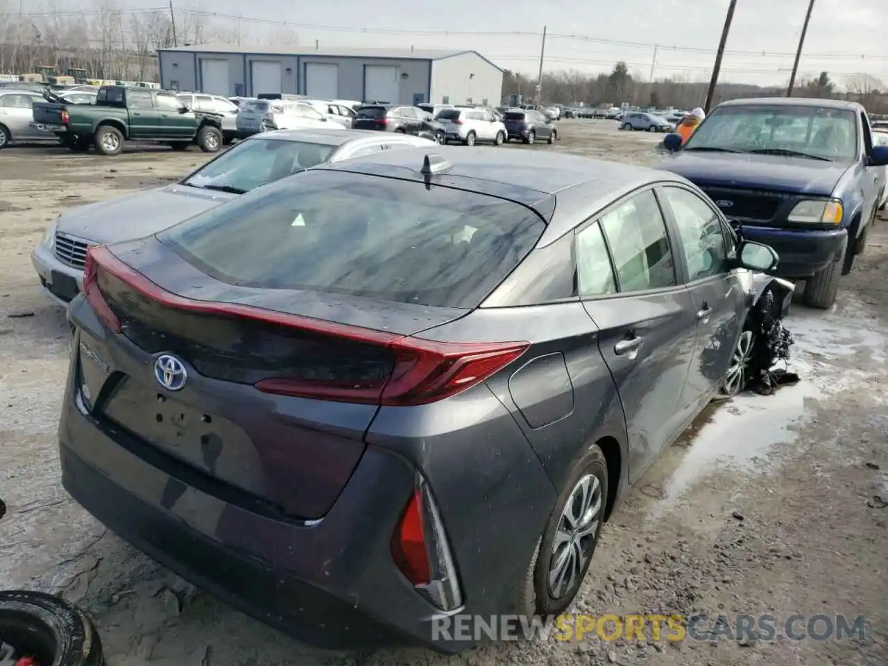 4 Photograph of a damaged car JTDKAMFP6M3183880 TOYOTA PRIUS 2021