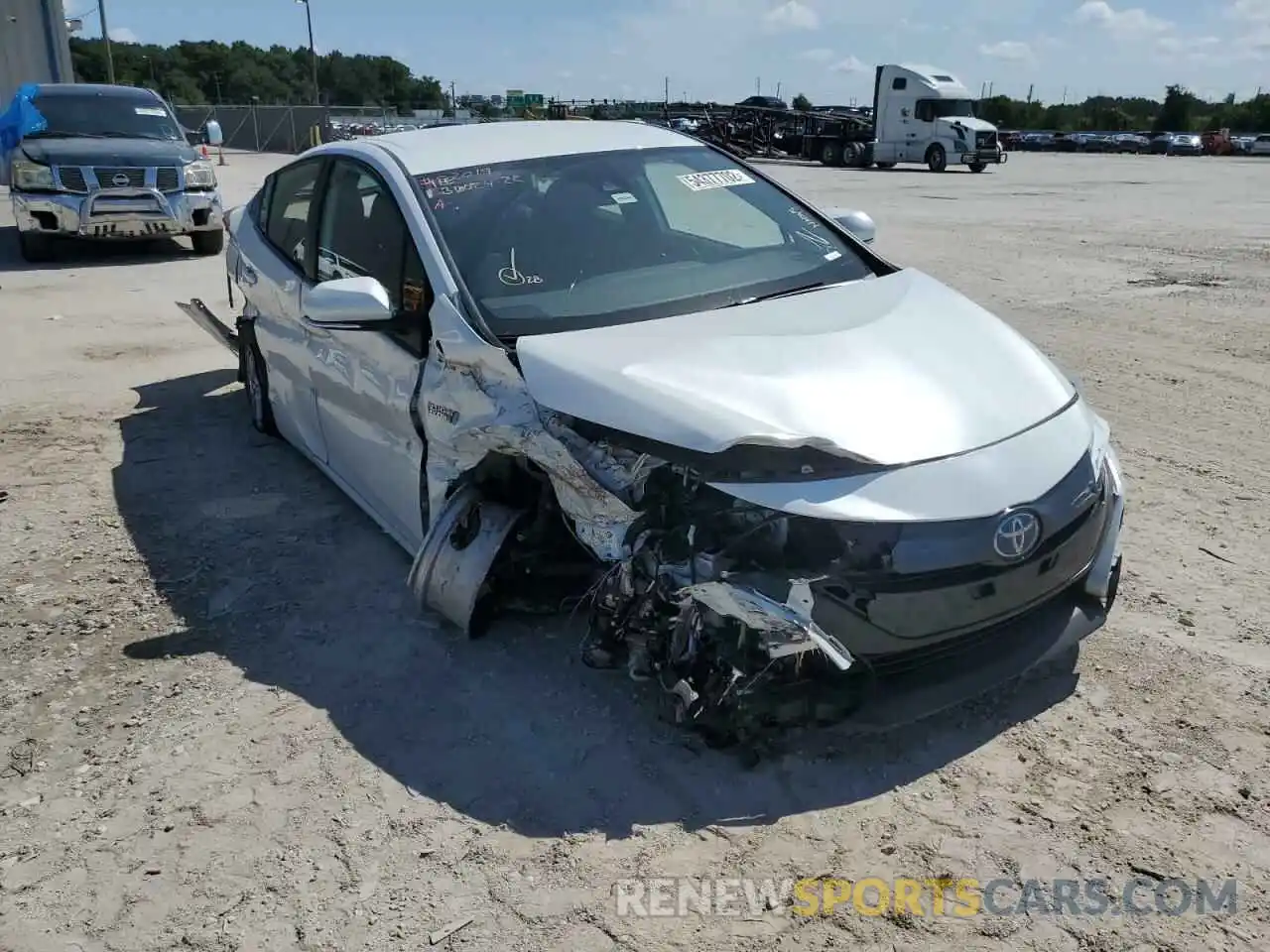 1 Photograph of a damaged car JTDKAMFP6M3189243 TOYOTA PRIUS 2021