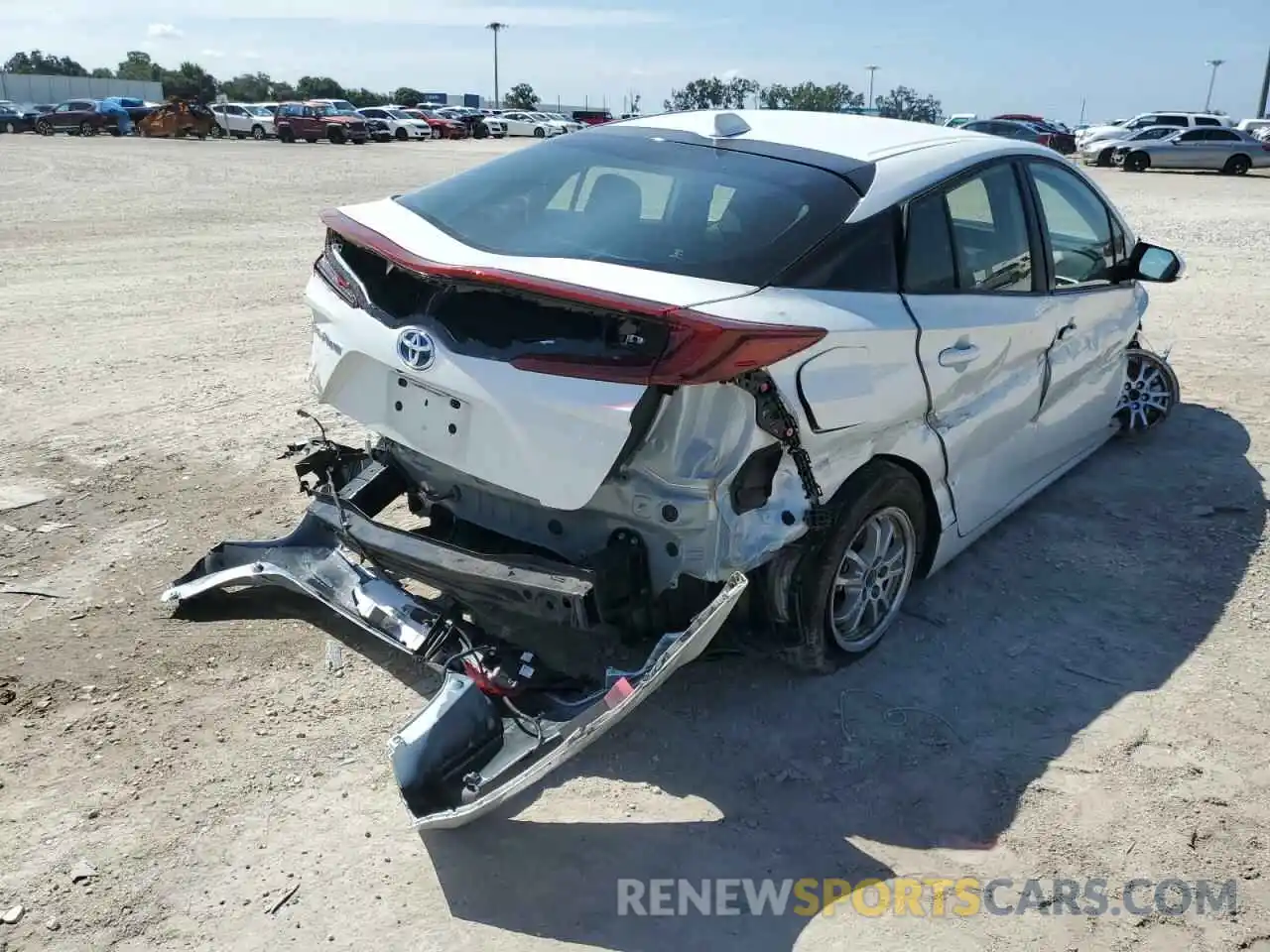 4 Photograph of a damaged car JTDKAMFP6M3189243 TOYOTA PRIUS 2021