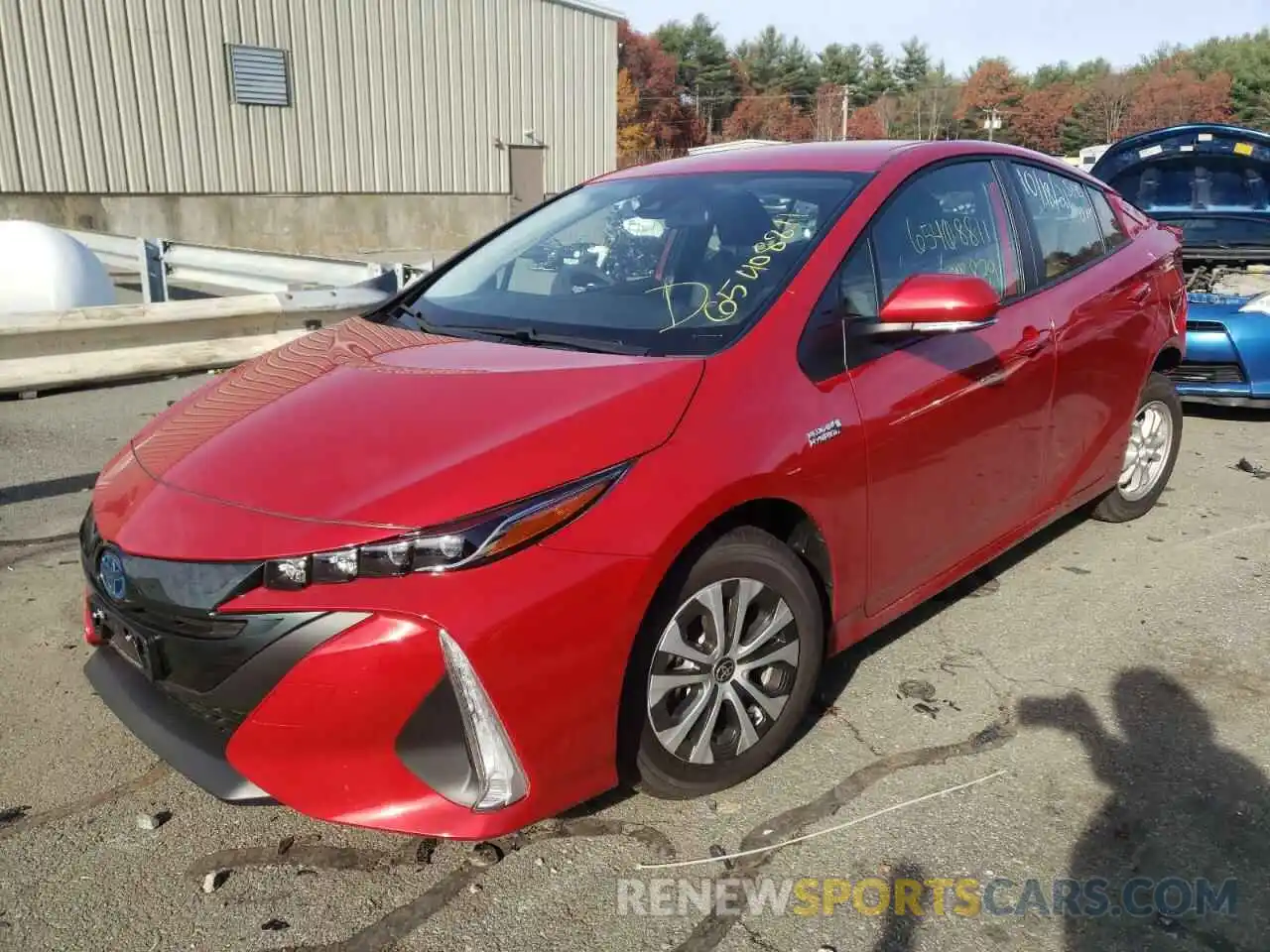 2 Photograph of a damaged car JTDKAMFP6M3190957 TOYOTA PRIUS 2021