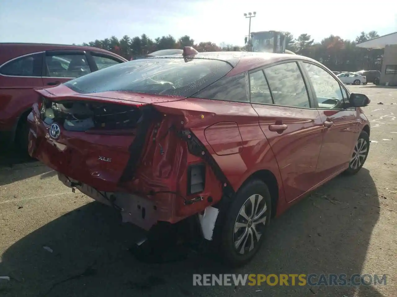 4 Photograph of a damaged car JTDKAMFP6M3190957 TOYOTA PRIUS 2021