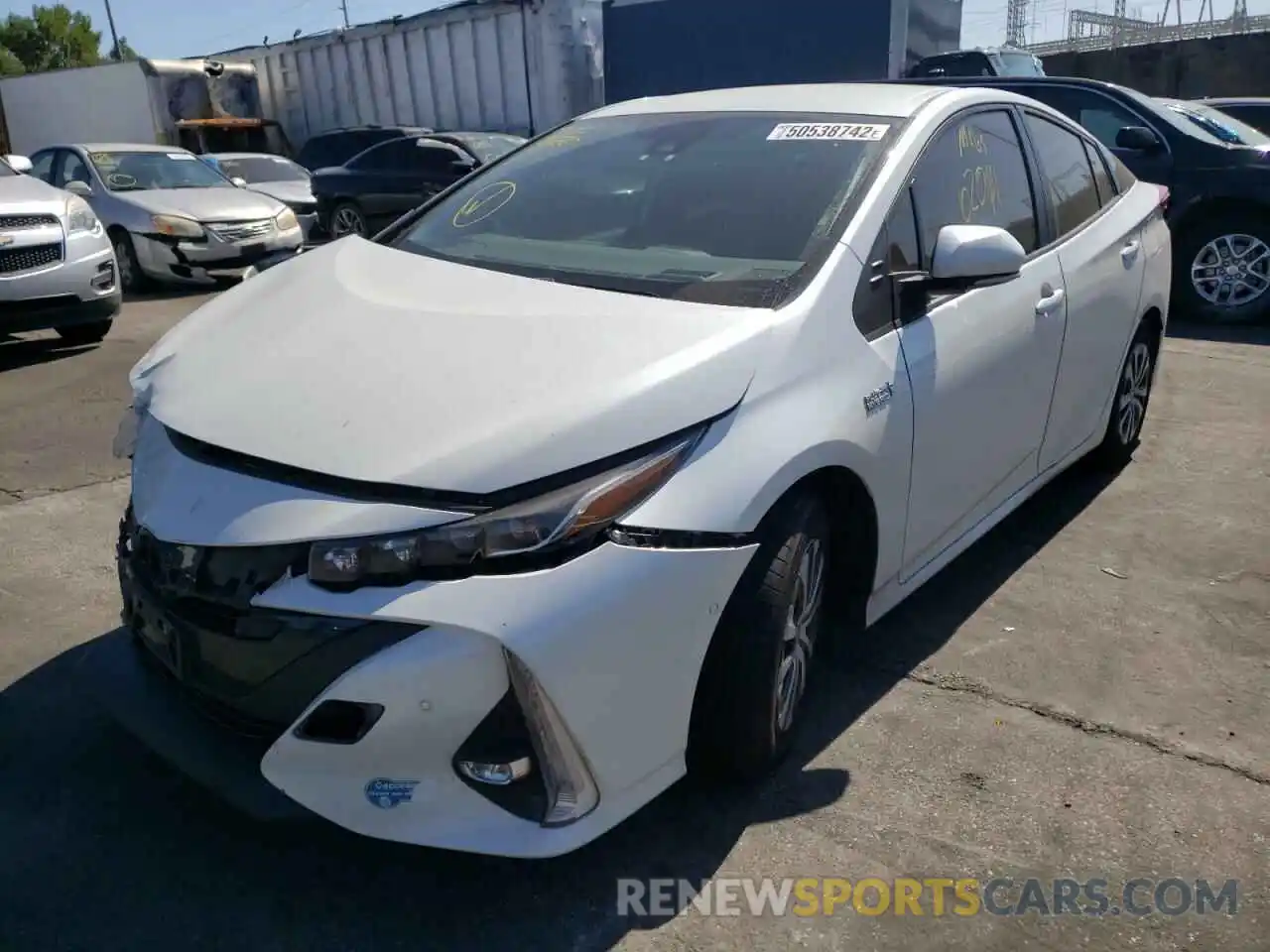 2 Photograph of a damaged car JTDKAMFP7M3170524 TOYOTA PRIUS 2021