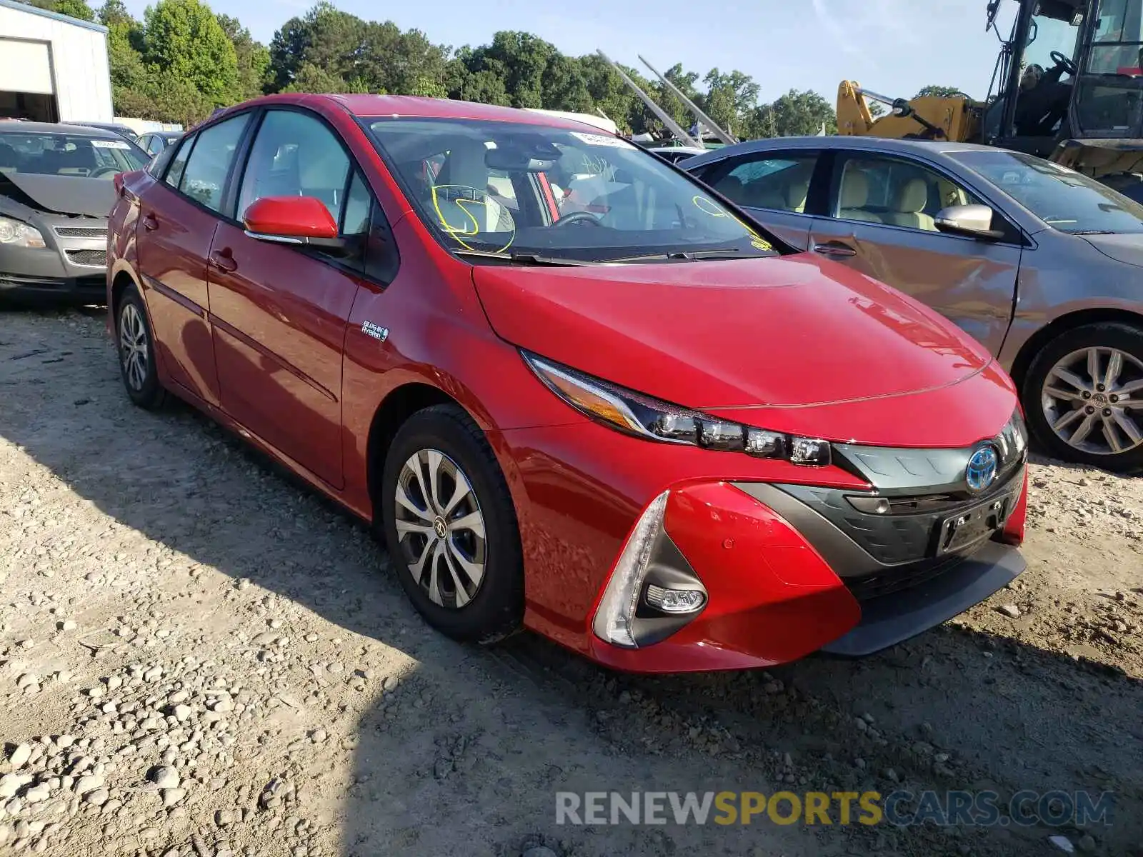 1 Photograph of a damaged car JTDKAMFP7M3170555 TOYOTA PRIUS 2021