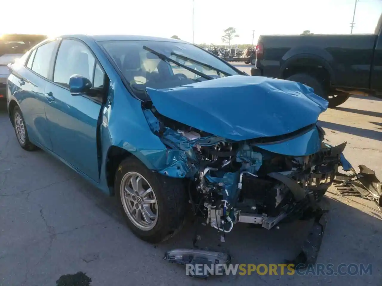 1 Photograph of a damaged car JTDKAMFP7M3173066 TOYOTA PRIUS 2021