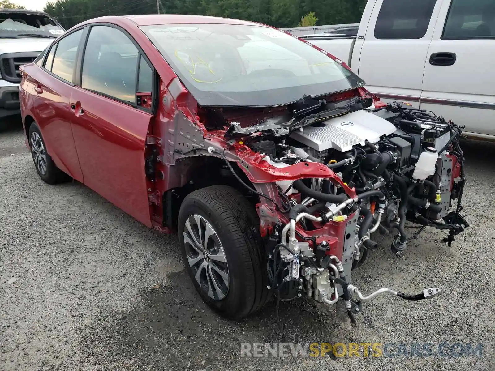 1 Photograph of a damaged car JTDKAMFP7M3174282 TOYOTA PRIUS 2021