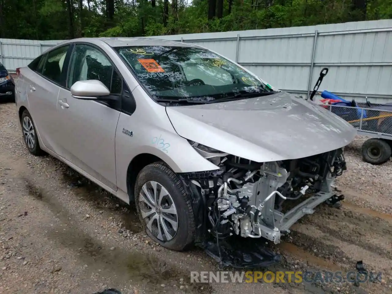 1 Photograph of a damaged car JTDKAMFP7M3177585 TOYOTA PRIUS 2021