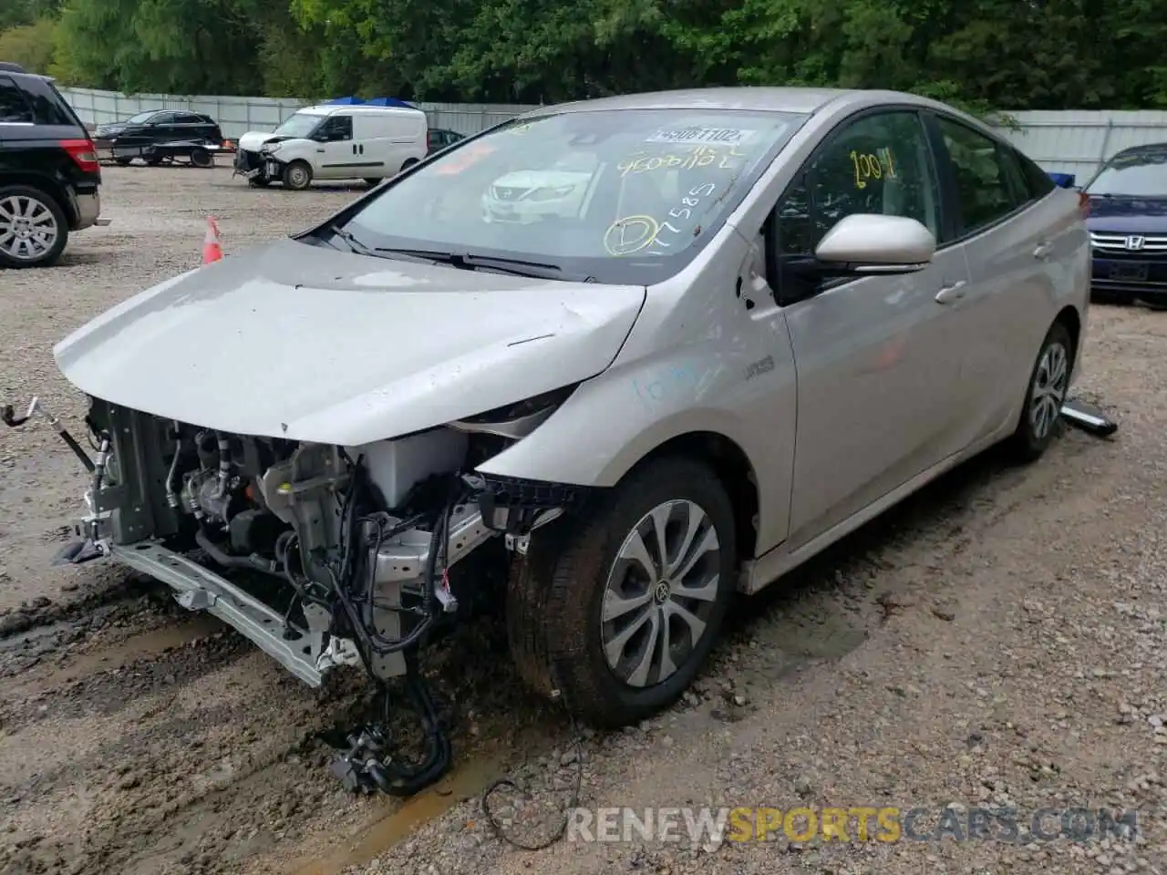 2 Photograph of a damaged car JTDKAMFP7M3177585 TOYOTA PRIUS 2021