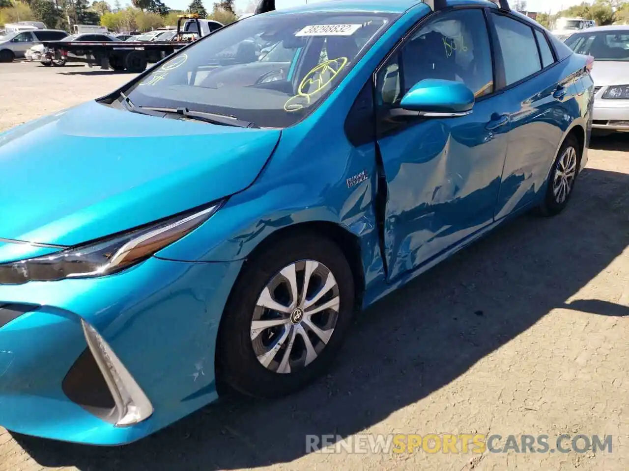 9 Photograph of a damaged car JTDKAMFP7M3183841 TOYOTA PRIUS 2021