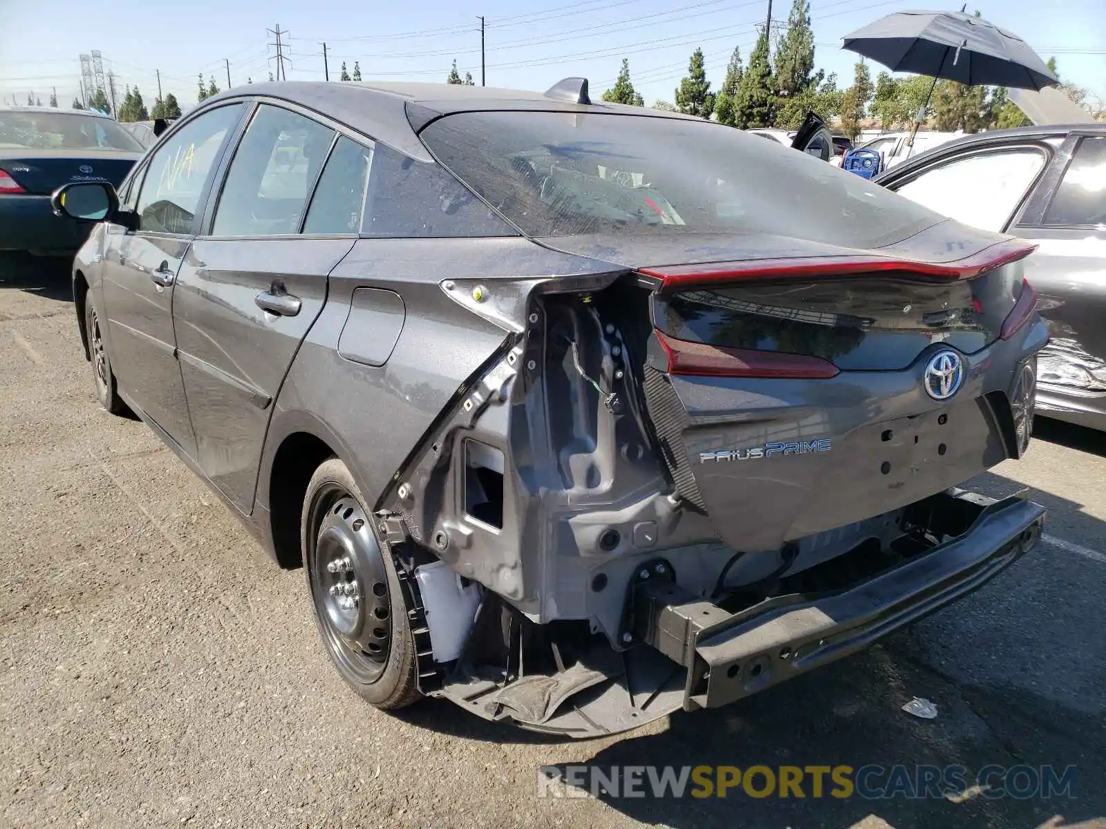 3 Photograph of a damaged car JTDKAMFP7M3191762 TOYOTA PRIUS 2021