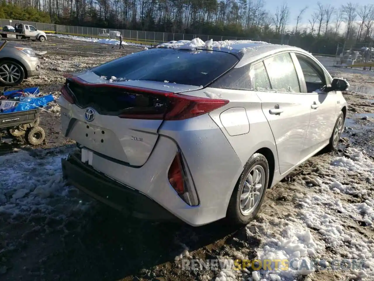 4 Фотография поврежденного автомобиля JTDKAMFP7M3192670 TOYOTA PRIUS 2021