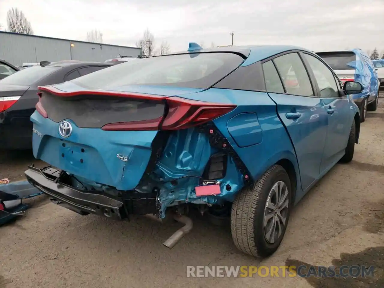 4 Photograph of a damaged car JTDKAMFP7M3194452 TOYOTA PRIUS 2021