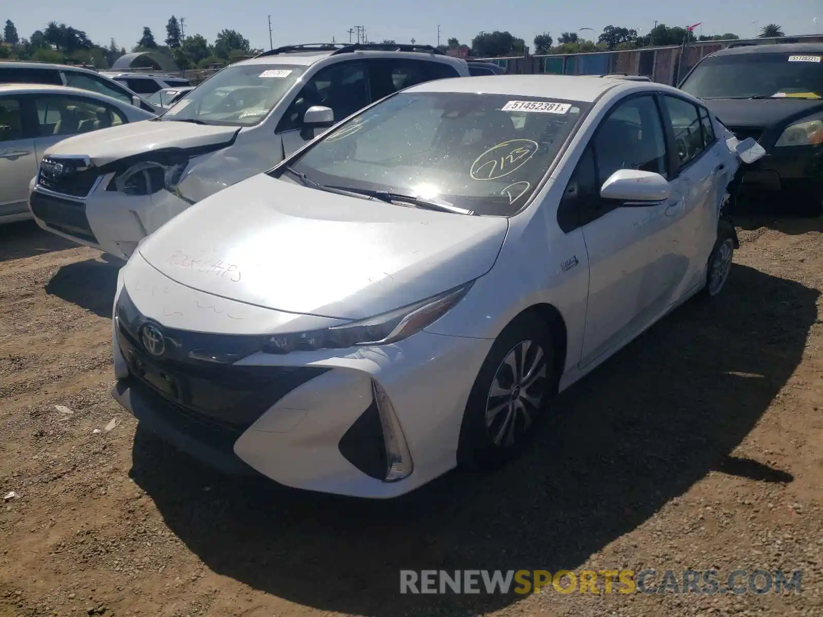 2 Photograph of a damaged car JTDKAMFP7M3196251 TOYOTA PRIUS 2021