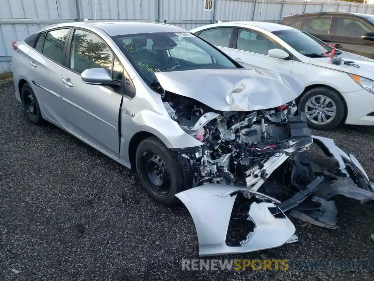 1 Photograph of a damaged car JTDKAMFP8M3166739 TOYOTA PRIUS 2021