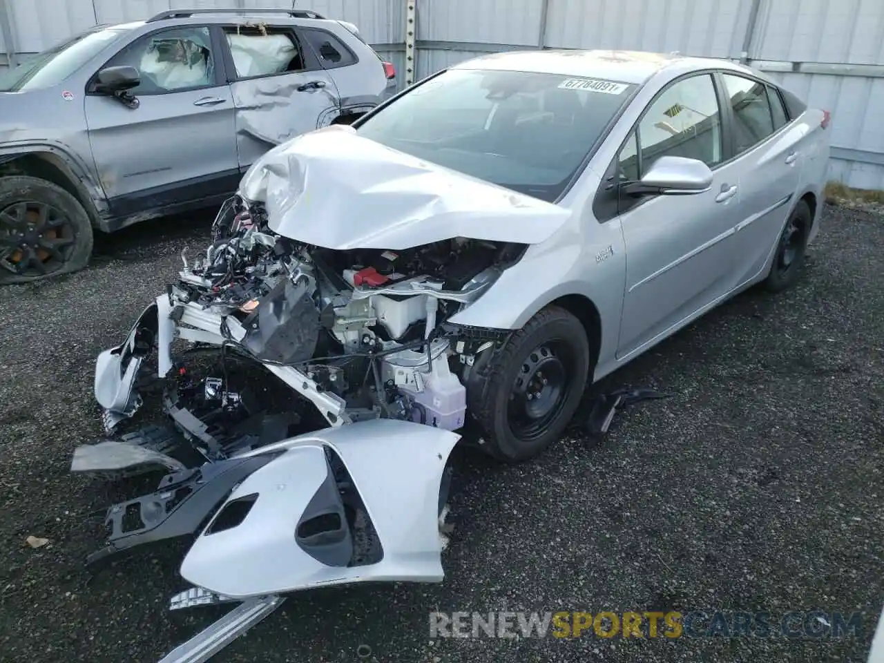 2 Photograph of a damaged car JTDKAMFP8M3166739 TOYOTA PRIUS 2021