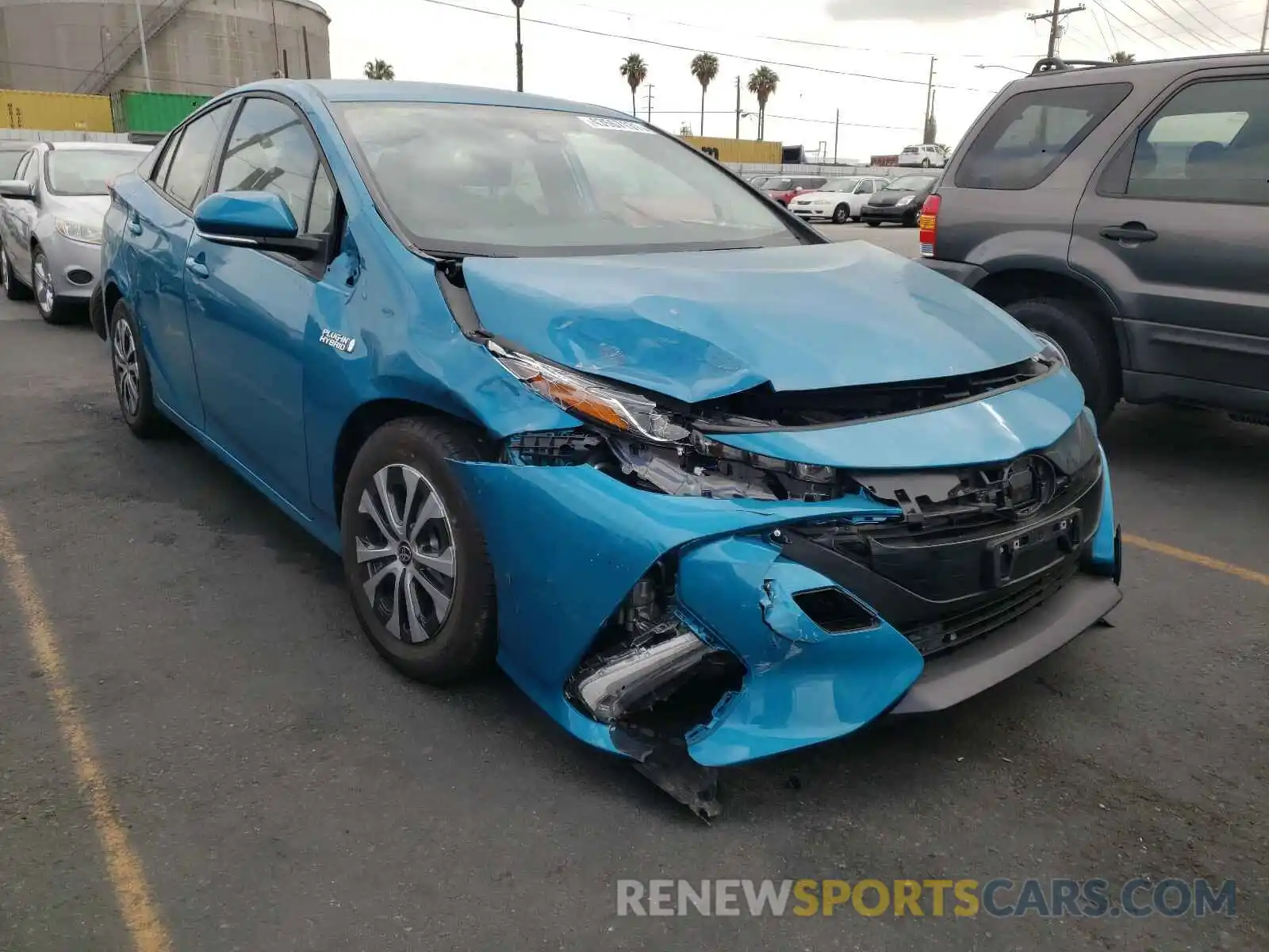 1 Photograph of a damaged car JTDKAMFP8M3169303 TOYOTA PRIUS 2021