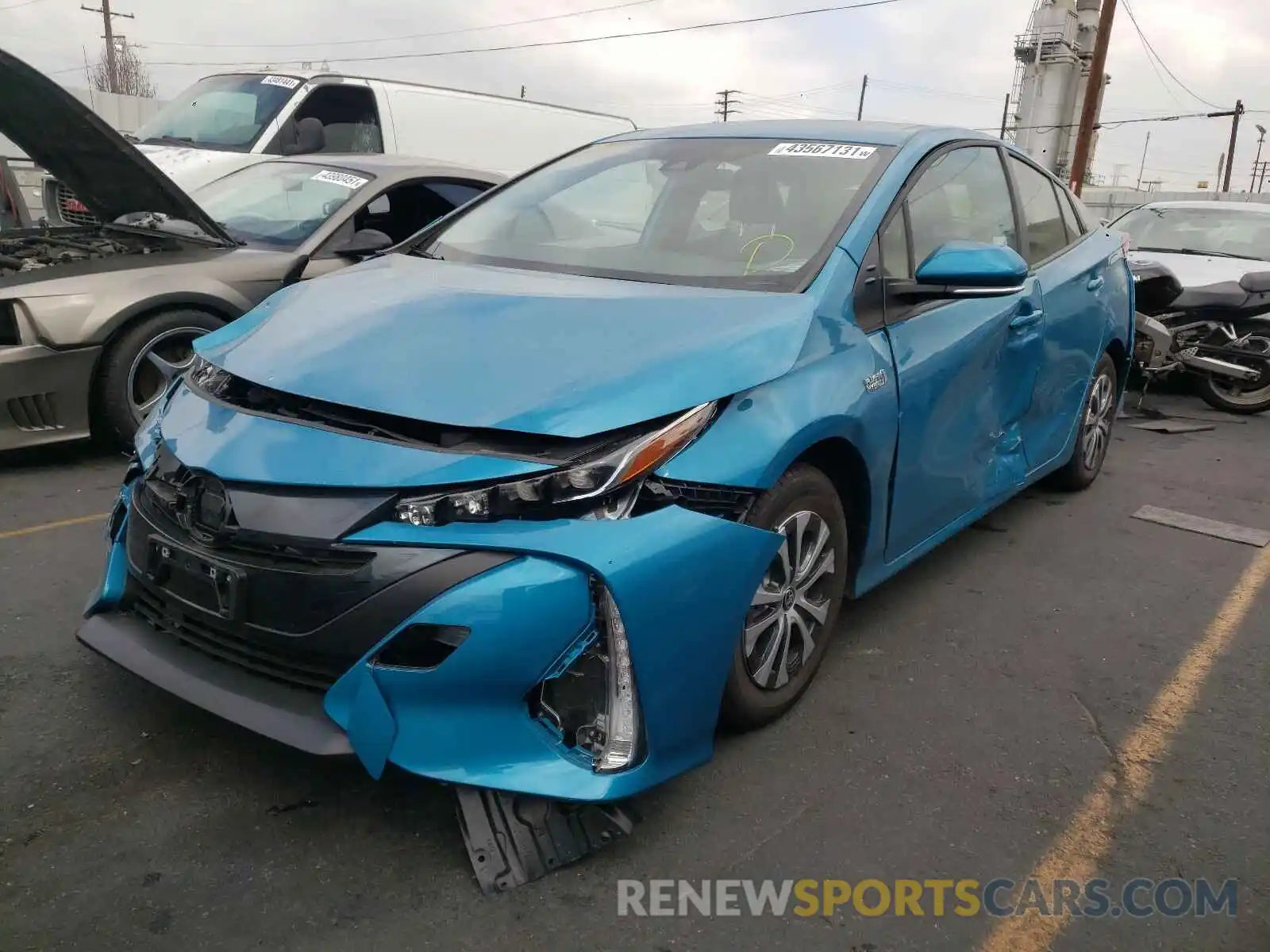 2 Photograph of a damaged car JTDKAMFP8M3169303 TOYOTA PRIUS 2021