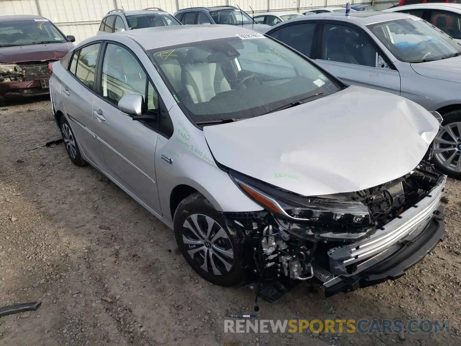 1 Photograph of a damaged car JTDKAMFP8M3171374 TOYOTA PRIUS 2021