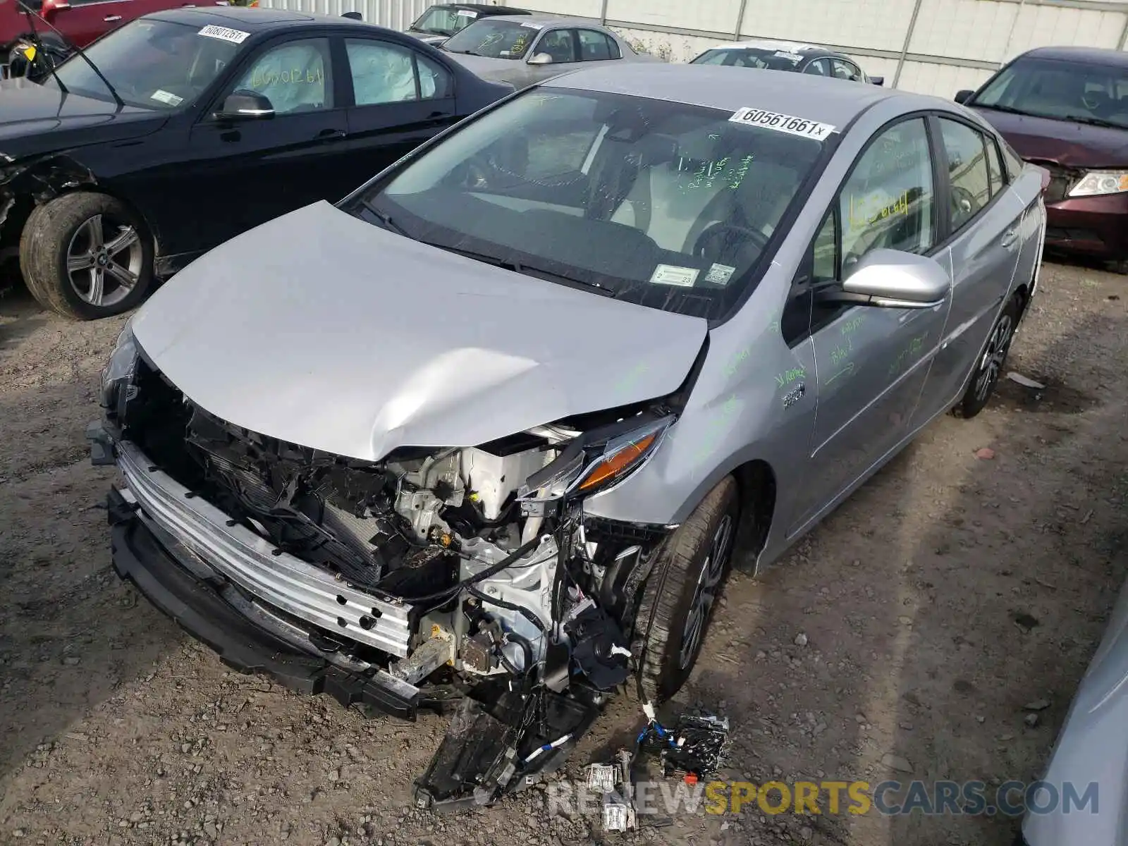 2 Photograph of a damaged car JTDKAMFP8M3171374 TOYOTA PRIUS 2021