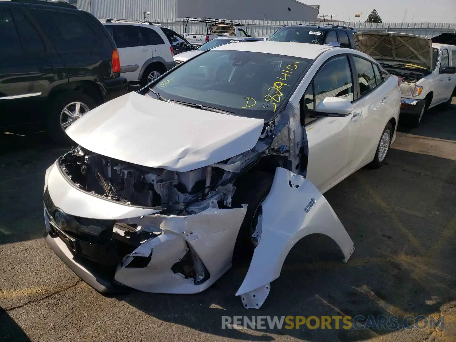 2 Photograph of a damaged car JTDKAMFP8M3173612 TOYOTA PRIUS 2021