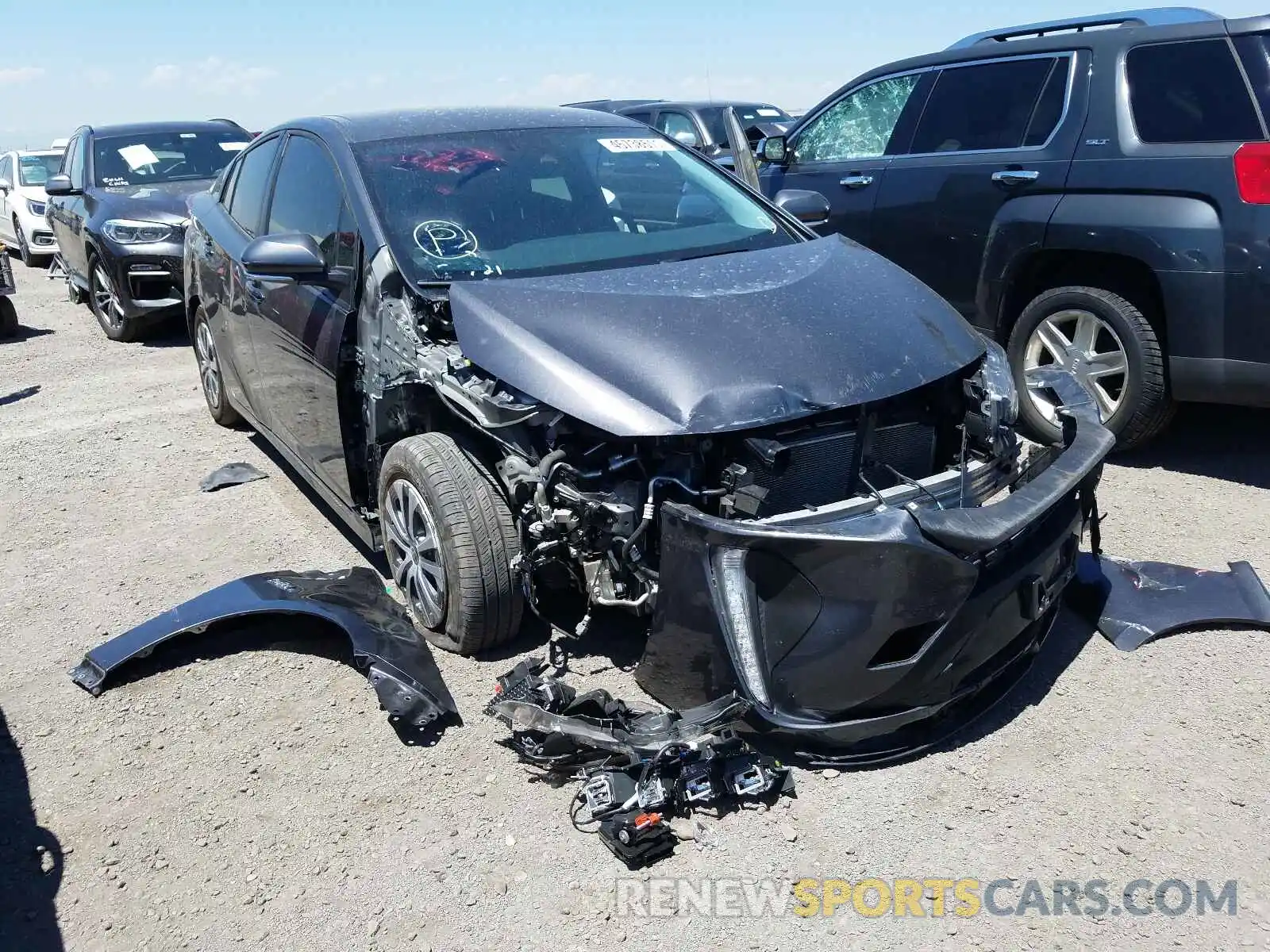 1 Photograph of a damaged car JTDKAMFP8M3174002 TOYOTA PRIUS 2021