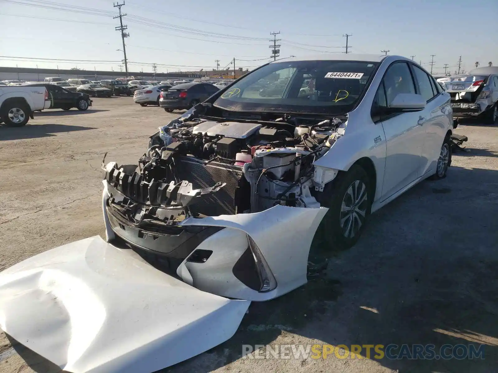 2 Photograph of a damaged car JTDKAMFP8M3176994 TOYOTA PRIUS 2021