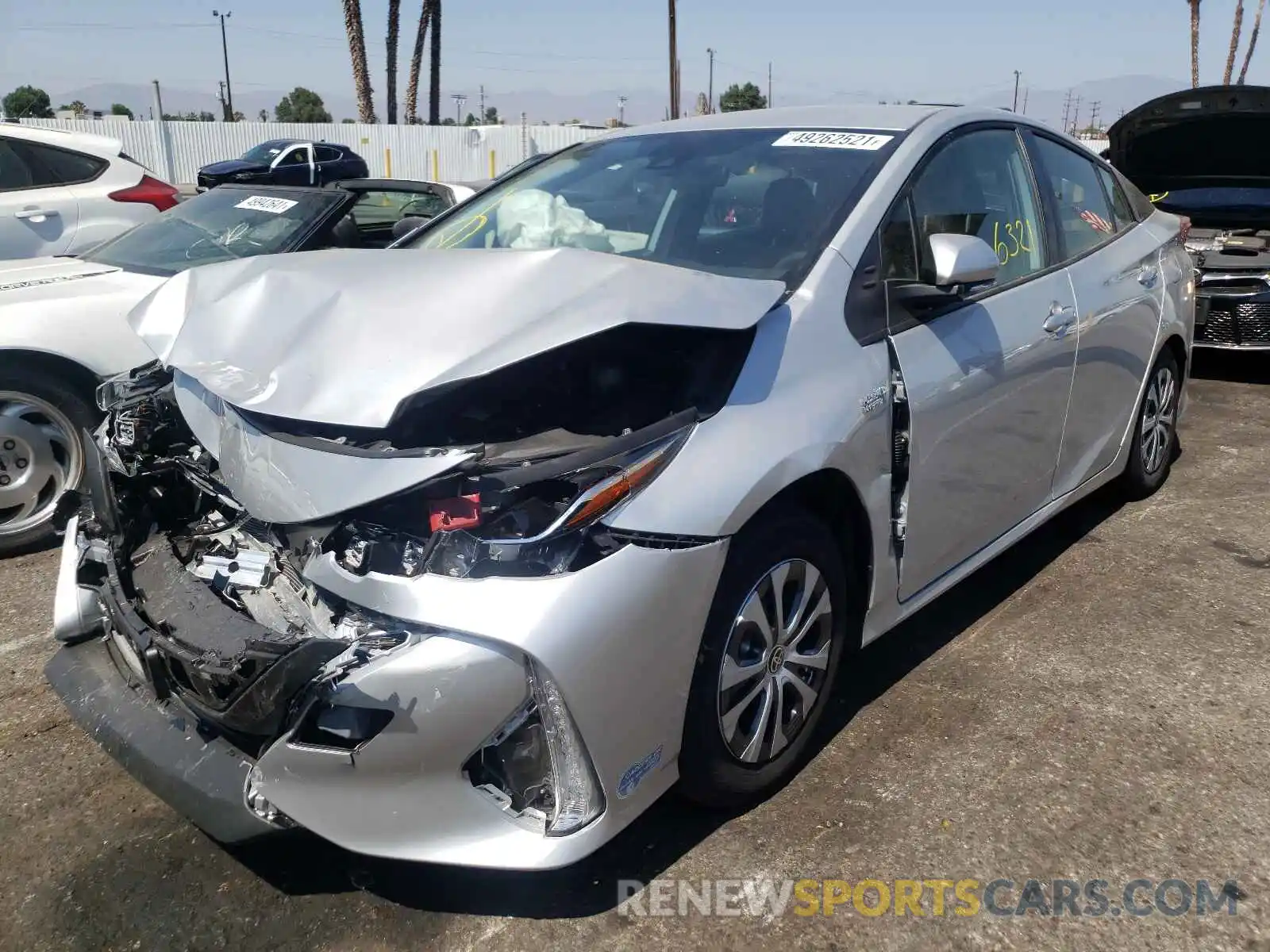 2 Photograph of a damaged car JTDKAMFP8M3180382 TOYOTA PRIUS 2021