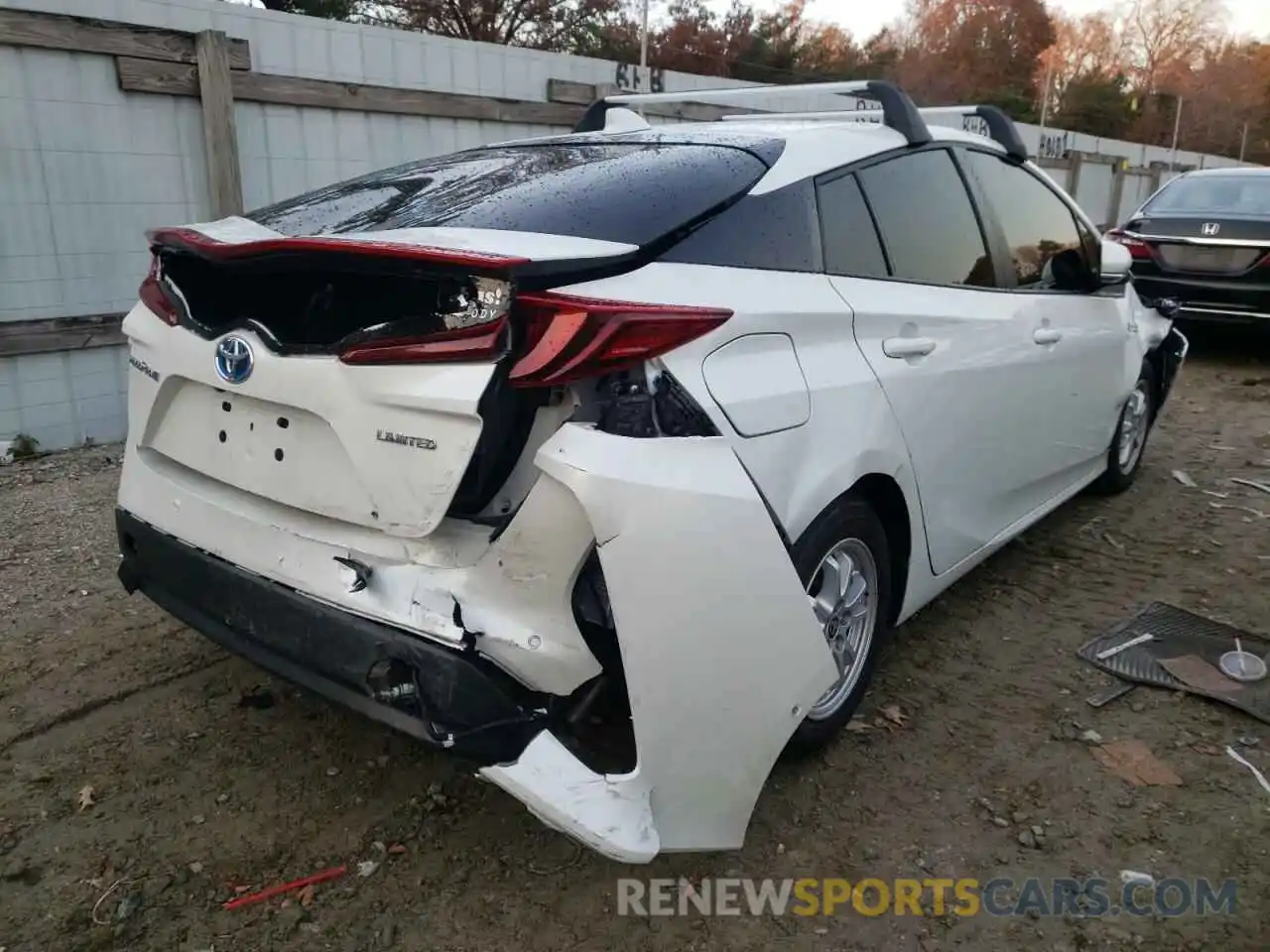 4 Photograph of a damaged car JTDKAMFP8M3182276 TOYOTA PRIUS 2021