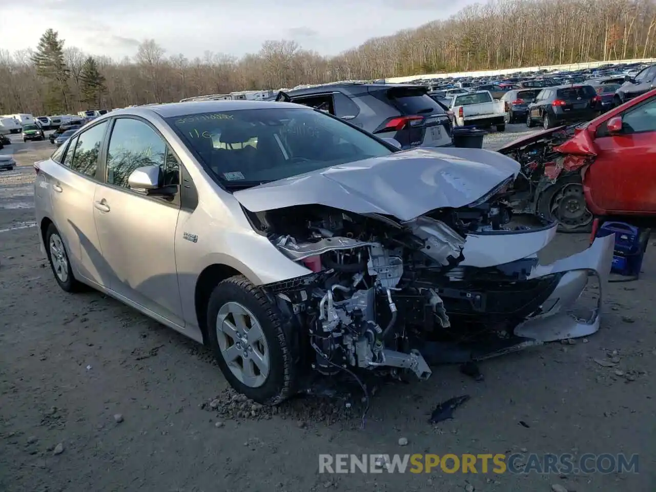 1 Photograph of a damaged car JTDKAMFP8M3182858 TOYOTA PRIUS 2021