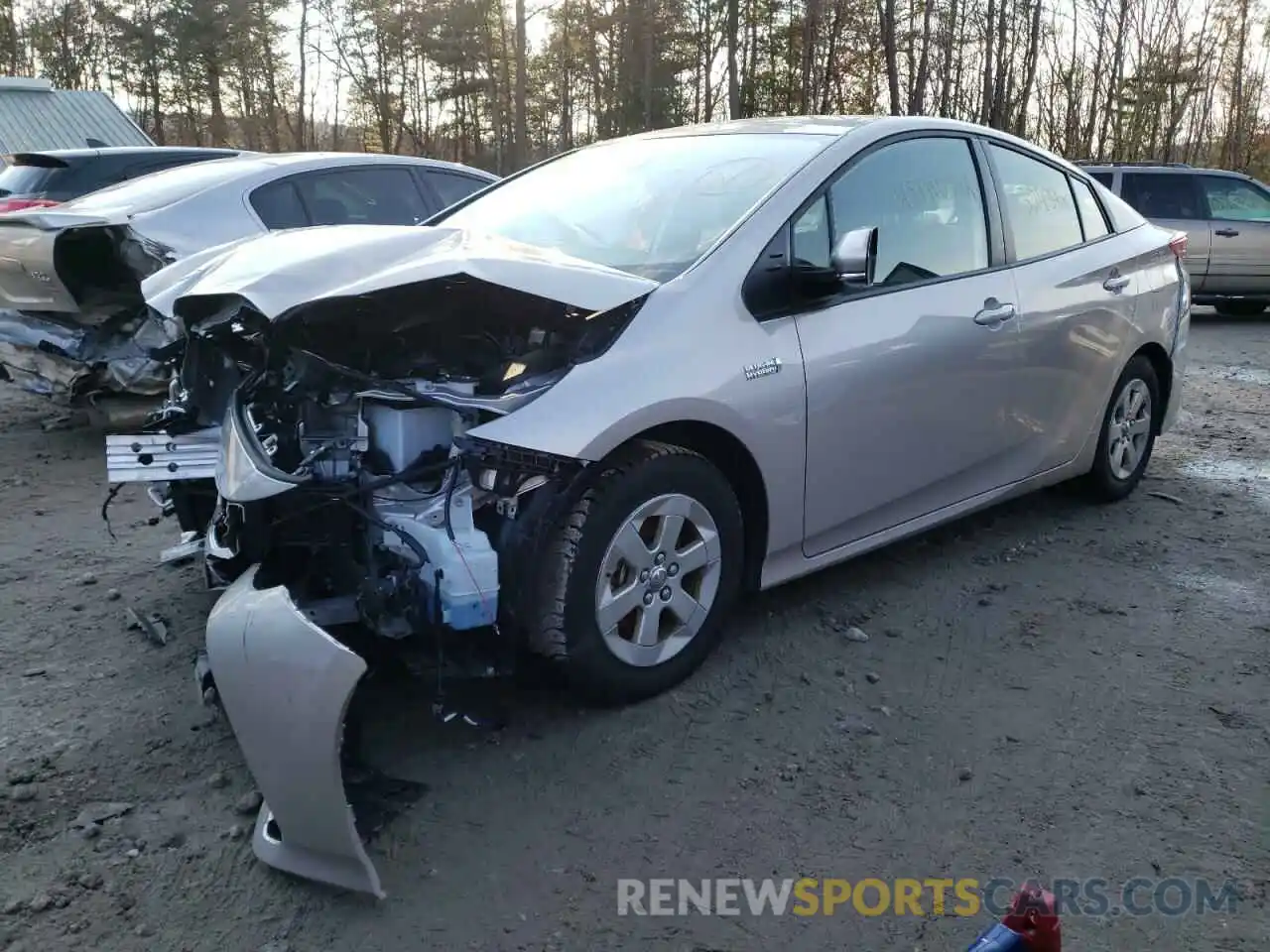 2 Photograph of a damaged car JTDKAMFP8M3182858 TOYOTA PRIUS 2021