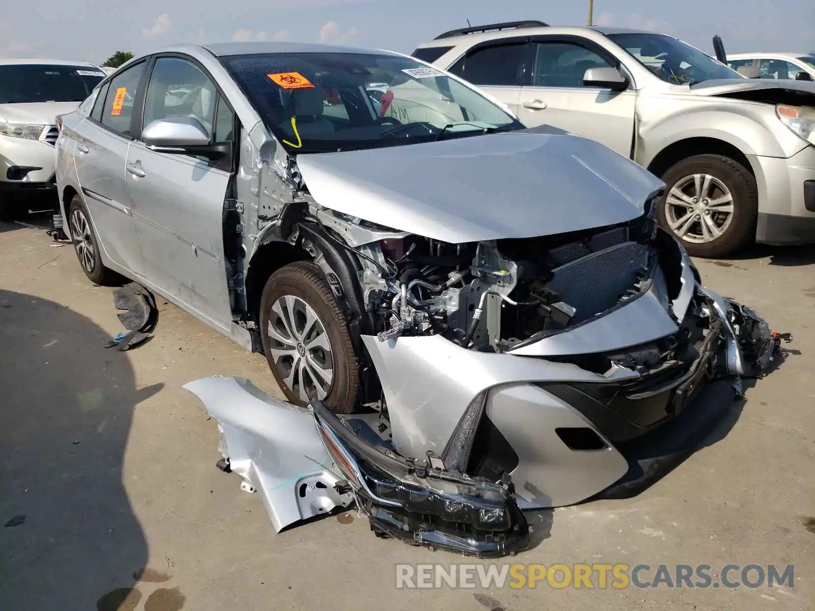 1 Photograph of a damaged car JTDKAMFP8M3183606 TOYOTA PRIUS 2021